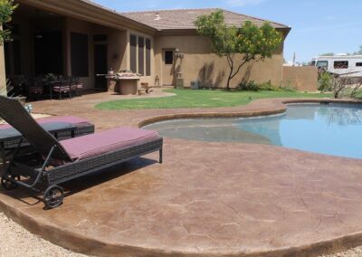 exterior stamped concrete stain and seal pool deck 1