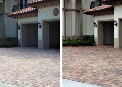 before after paver sealing