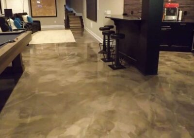 living space epoxy flooring